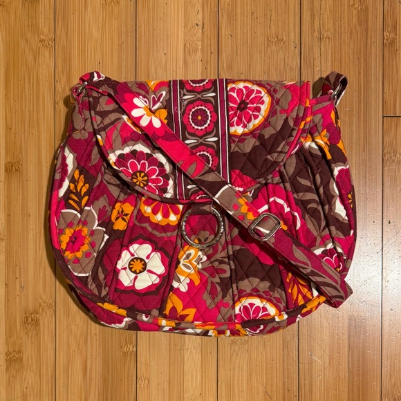NWOT Vera Bradley Carnaby Saddle Floral Quilted Crossbody Bag OS - Picture 12 of 14